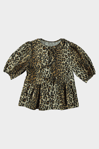 Blouse met strikjes - Panter