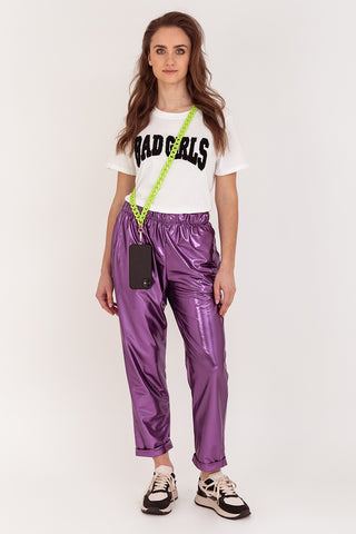 Metallic Broek - Paars