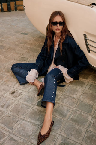 Jeans jacket ceintuur