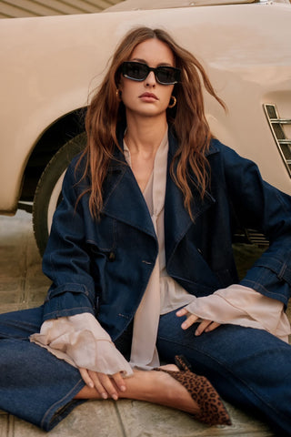 Jeans jacket ceintuur