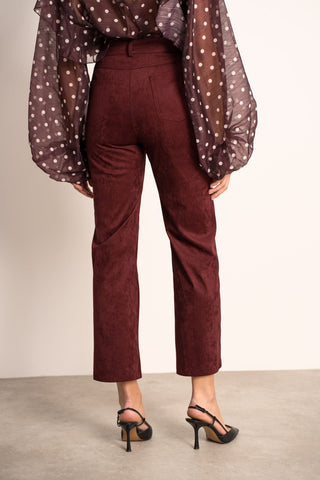 Pant suèdine