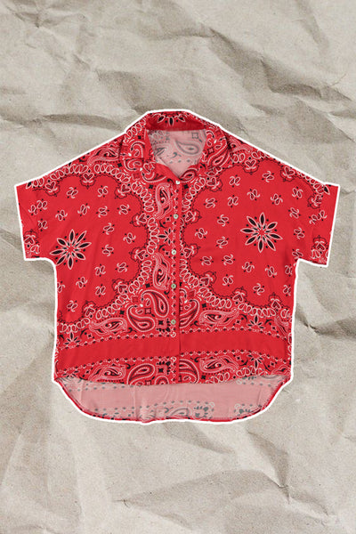 Blouse Bandana - Rood