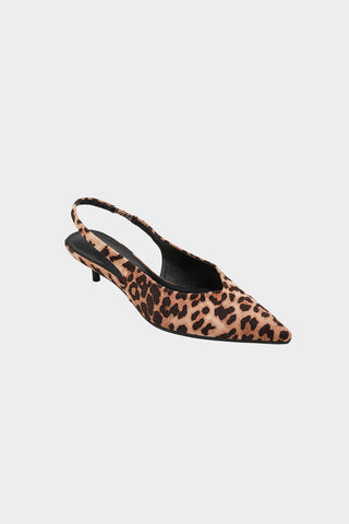 Leopard kitten heel