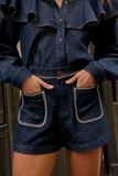 Jeans Short Stiksel