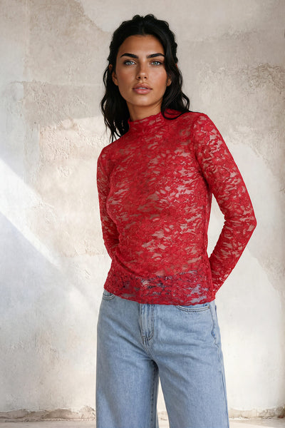 Top kant - Rood