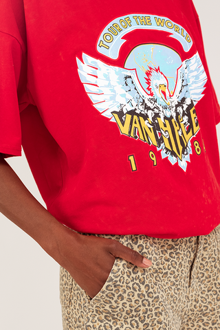 T- shirt van Halen - Rood